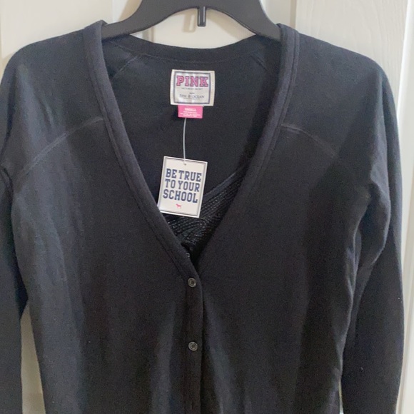 PINK Victoria’s Secret Sequin UL Cardinal Cardigan - Picture 6 of 8